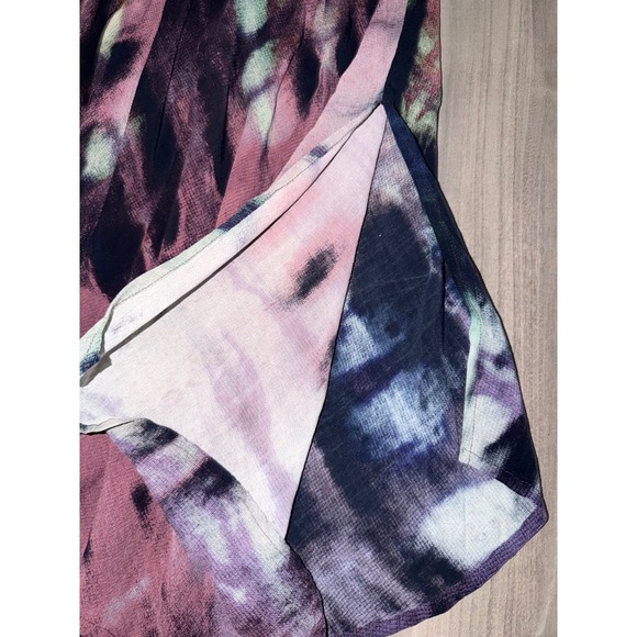 Blank London Tie Dye Midi Skirt Pink Purple Boho Shark Bite Hem Festival Witchy - Picture 5 of 7